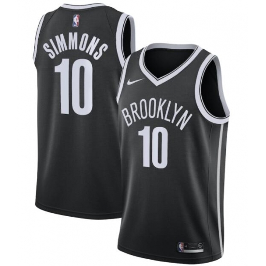 Men Nike Brooklyn Nets #10 Ben Simmons Icon Edition Swingman Jersey->ohio state buckeyes->NCAA Jersey