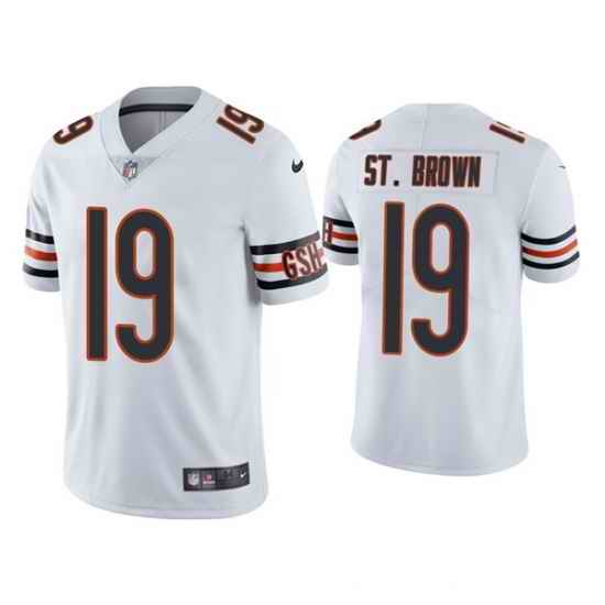 Men's Chicago Bears #19 Equanimeous St. Brown White Vapor untouchable Limited Stitched Jersey->detroit lions->NFL Jersey