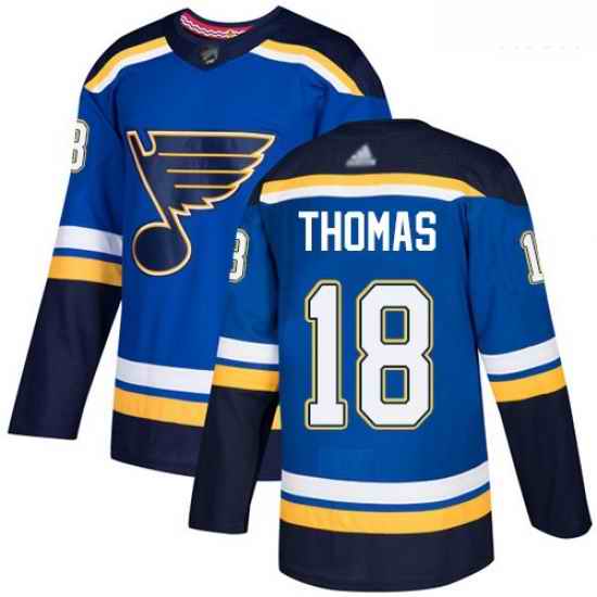 Blues #18 Robert Thomas Blue Home Authentic Stitched Hockey Jersey->st.louis blues->NHL Jersey