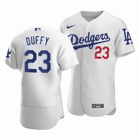 Men Los Angeles Dodgers Danny Duffy #23 White Flex Base Stitched MLB Jersey->los angeles dodgers->MLB Jersey