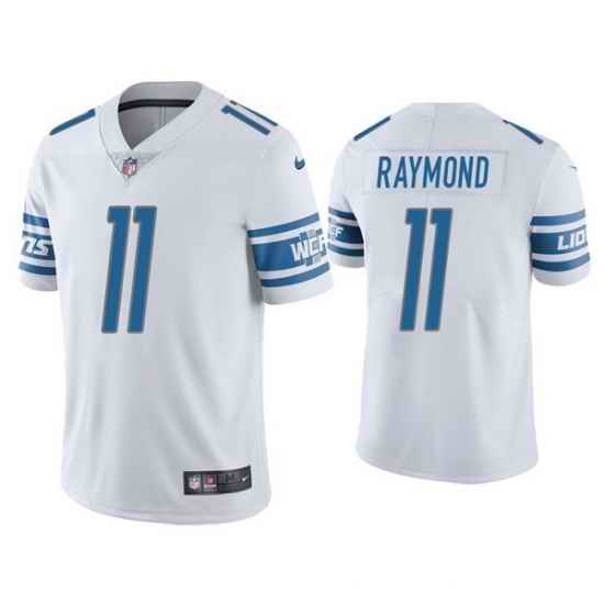 Men Detroit Lions #11 Kalif Raymond White Vapor Untouchable Limited Stitched Jersey->houston texans->NFL Jersey