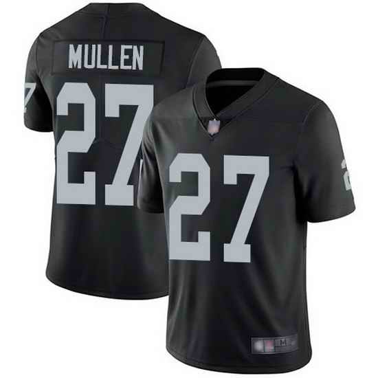 Men Las Vegas Raiders #27 Trayvon Mullen Black Vapor Limited Stitched Jersey->los angeles rams->NFL Jersey