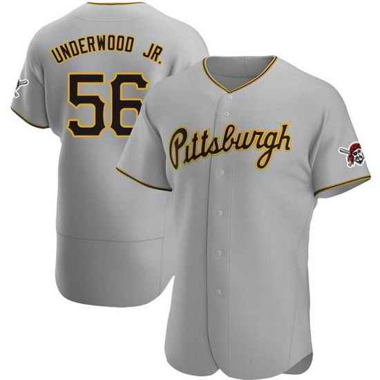 Men's Nike Pittsburgh Pirates #56 Duane Underwood Jr. Gray Stitched Baseball Jersey->pittsurgh pirates->MLB Jersey