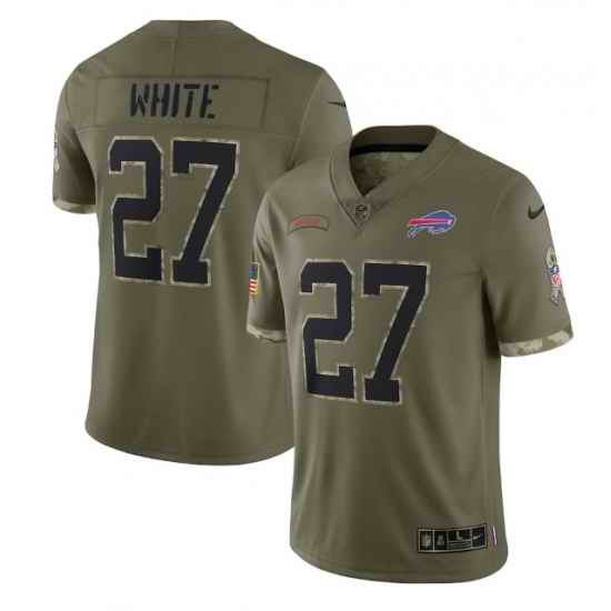 Men Buffalo Bills #27 Tre Davious White Olive 2022 Salute To Service Limited Stitched Jersey->chicago bears->NFL Jersey