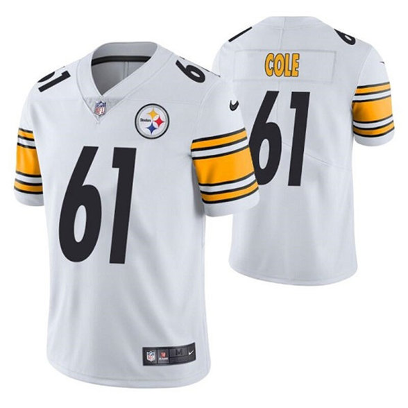 Men's Pittsburgh Steelers #61 Mason Cole White Vapor Untouchable Limited Stitched Jersey->pittsburgh steelers->NFL Jersey