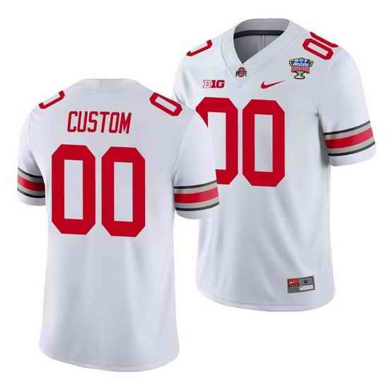 Ohio State Buckeyes Custom White 2021 Sugar Bowl College Football Jersey->->Custom Jersey