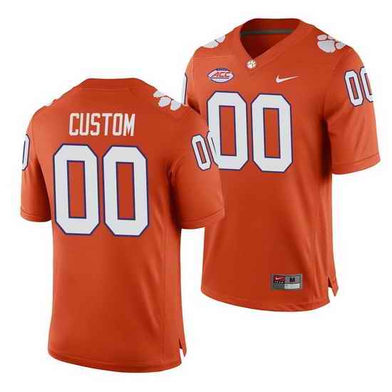 Clemson Tigers Custom Orange College Football Men'S Jersey->->Custom Jersey