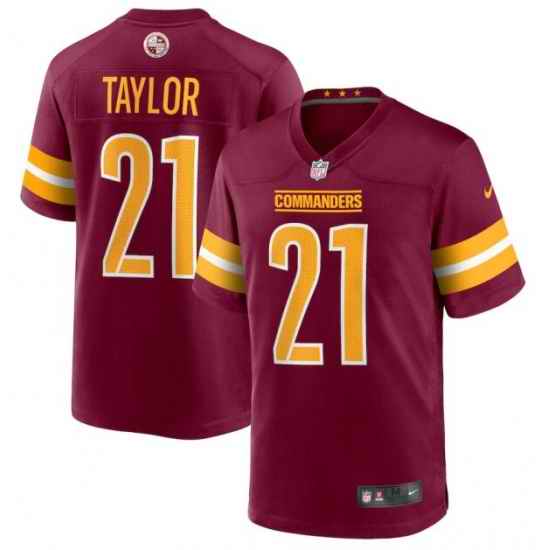 Men Washington Commanders #21 Sean Taylor 2022 Burgundy Game Stitched Jersey->washington commanders->NFL Jersey