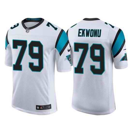 Men Carolina Panthers #79 Ikem Ekwonu 2022 White Stitched jersey->carolina panthers->NFL Jersey