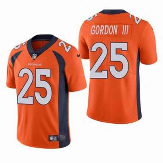 Men Orange Denver Broncos #25 Melvin Gordon III Vapor Untouchable Limited Stitched Jersey->denver broncos->NFL Jersey
