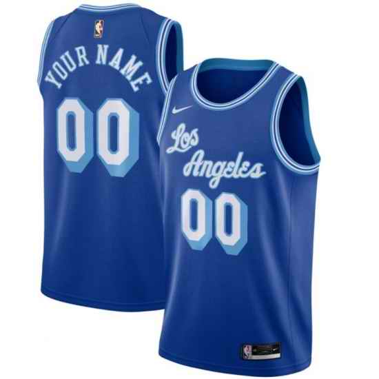 Men Women Youth Toddler Los Angeles Lakers Blue Custom Nike NBA Stitched Jersey->customized nba jersey->Custom Jersey