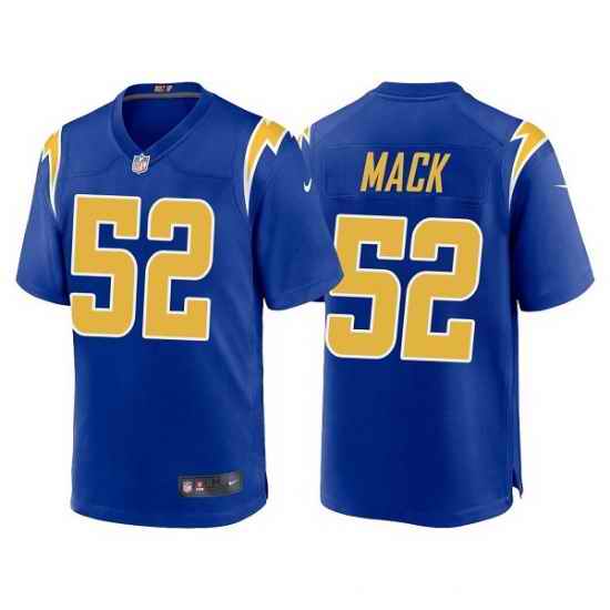 Men Los Angeles Chargers Khalil Mack #52 Blue Vapor Limited Jersey->women nfl jersey->Women Jersey