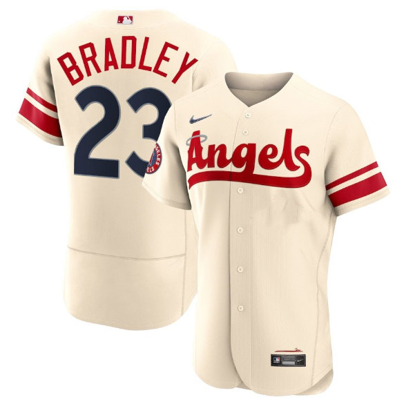 Men's Los Angeles Angels #23 Archie Bradley 2022 Cream City Connect Flex Base Stitched Jersey->los angeles angels->MLB Jersey