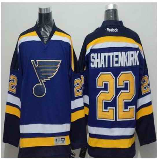 St Louis Blues #22 Kevin Shattenkirk Light Blue Home Stitched NHL Jersey->st.louis blues->NHL Jersey