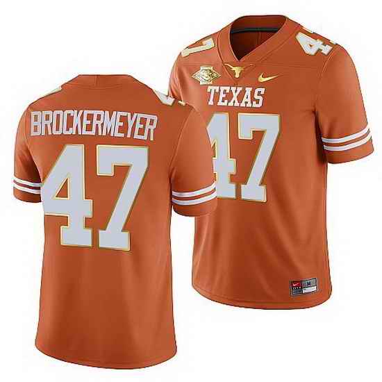 Texas Longhorns Luke Brockermeyer Orange 2021 Red River Showdown Men Jersey->texas longhorns->NCAA Jersey