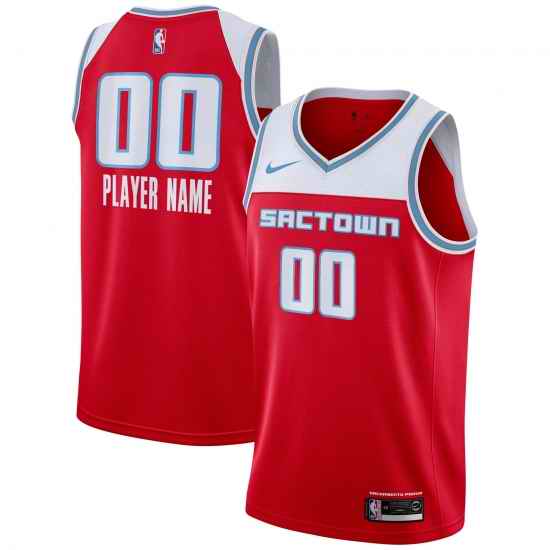 Men Women Youth Toddler Sacramento Kings Red Custom Nike NBA Stitched Jersey