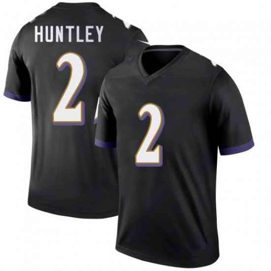 Men Nike Baltimore Ravens #2 Tyler Huntley Black Vapor Untouchable Limited Jersey->baltimore ravens->NFL Jersey