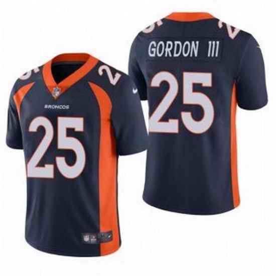 Men Navy Denver Broncos #25 Melvin Gordon III Vapor Untouchable Limited Stitched Jersey->denver broncos->NFL Jersey
