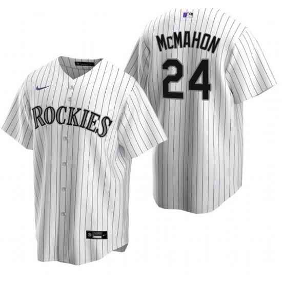Men Colorado Rockies #24 Ryan McMahon White Stitched Baseball Jerse->colorado rockies->MLB Jersey
