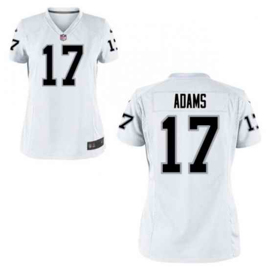 Women Las Vegas Raiders #17 Davante Adams White  Vapor Limited Stitched Jersey->women nfl jersey->Women Jersey