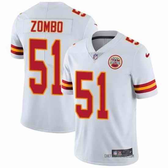 Men Nike Kansas City Chiefs #51 Frank Zombo White Vapor Untouchable Limited Player NFL Jersey->green bay packers->NFL Jersey