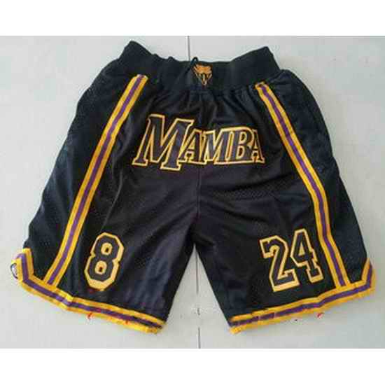 Los Angeles Lakers Basketball Shorts 023