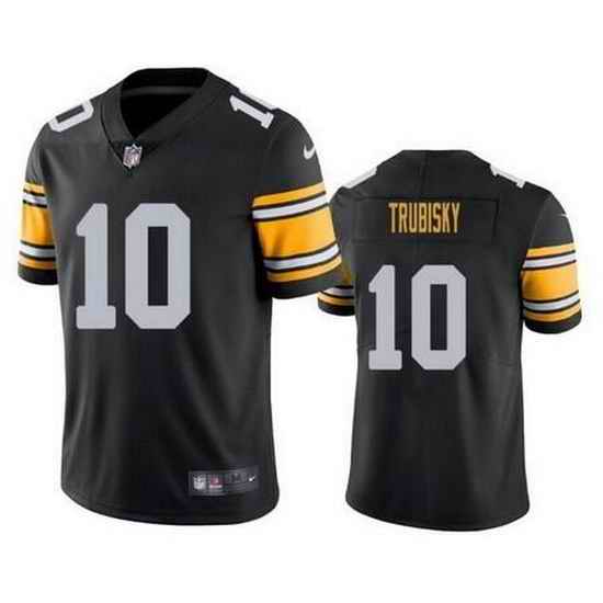 Youth Pittsburgh Steelers #10 Mitchell Trubisk Black Vapor Untouchable Limited Stitched Jerseys->youth nfl jersey->Youth Jersey