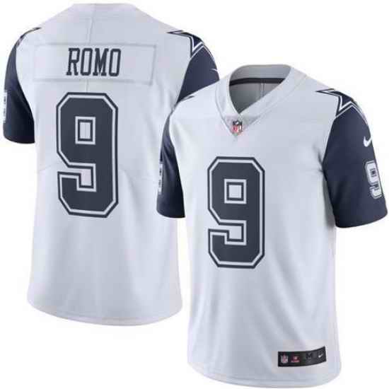 Men Nike Cowboys #9 Tony Romo White MStitched NFL Limited Jersey->dallas cowboys->NFL Jersey
