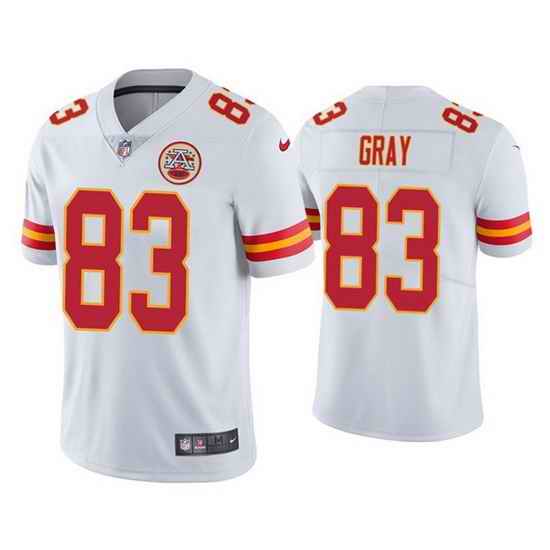 Men Kansas City Chiefs #83 Noah Gray White Limited Stitched NFL Jersey->jacksonville jaguars->NFL Jersey
