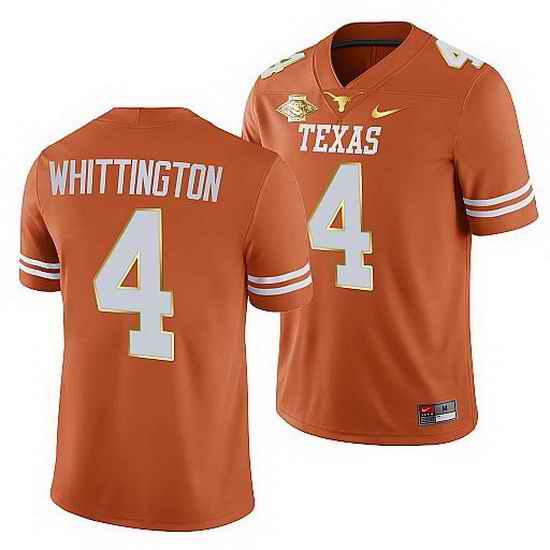 Texas Longhorns Jordan Whittington Orange 2021 Red River Showdown Men Jersey->texas longhorns->NCAA Jersey