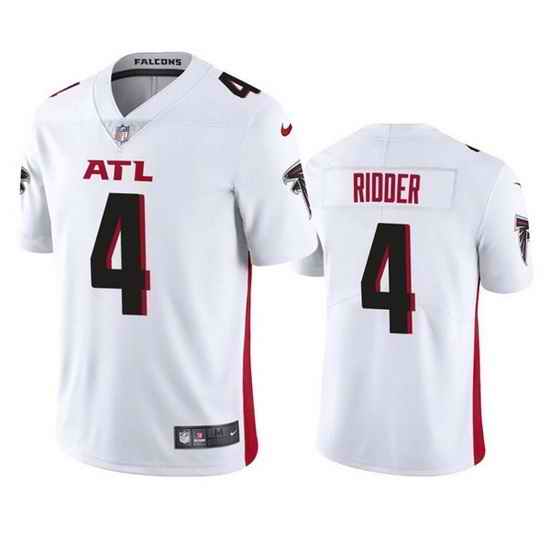Men Atlanta Falcons #4 Desmond Ridder White Vapor Untouchable Limited Stitched Jersey->atlanta falcons->NFL Jersey
