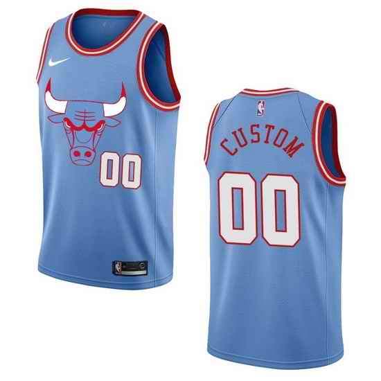 Men Women Youth Toddler Chicago Bulls Blue Custom Nike NBA Stitched Jersey->customized nba jersey->Custom Jersey