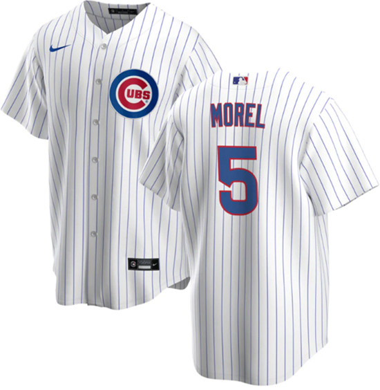 Men's Chicago Cubs #5 Christopher Morel Chicago White Cool Base Stitched Baseball Jersey->chicago cubs->MLB Jersey