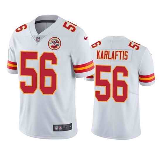 Men Kansas City Chiefs #56 George Karlaftis White Vapor Untouchable Limited Stitched Football Jersey->kansas city chiefs->NFL Jersey