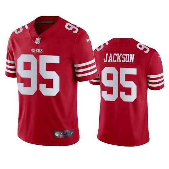 Men San Francisco 49ers #95 Drake Jackson 2022 Red Vapor Untouchable Stitched Football Jersey->san francisco 49ers->NFL Jersey