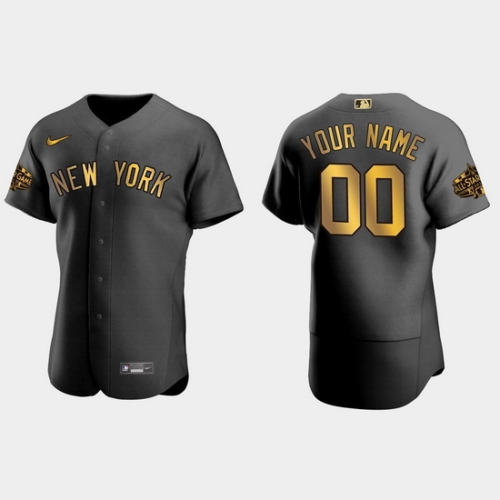 Men Women Youth New York Yankees Custom 2022 Mlb All Star Game Black Men Jersey->customized mlb jersey->Custom Jersey