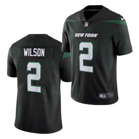 Men Nike New York Jets #2 Zach Wilson Black Vapor Limited Jersey->san francisco 49ers->NFL Jersey