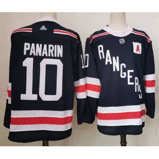 Rangers #10 Artemi Panarin Navy Adidas Jersey->washington capitals->NHL Jersey