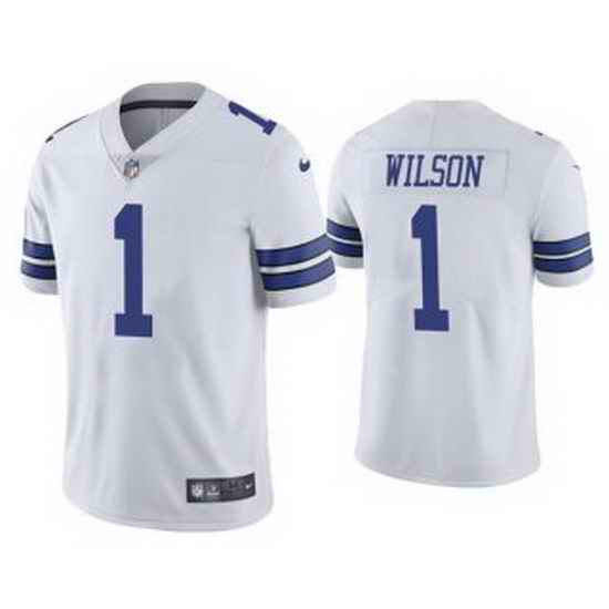 Men Dallas Cowboys #1 Cedrick Wilson White Vapor Limited Stitched Jersey->dallas cowboys->NFL Jersey