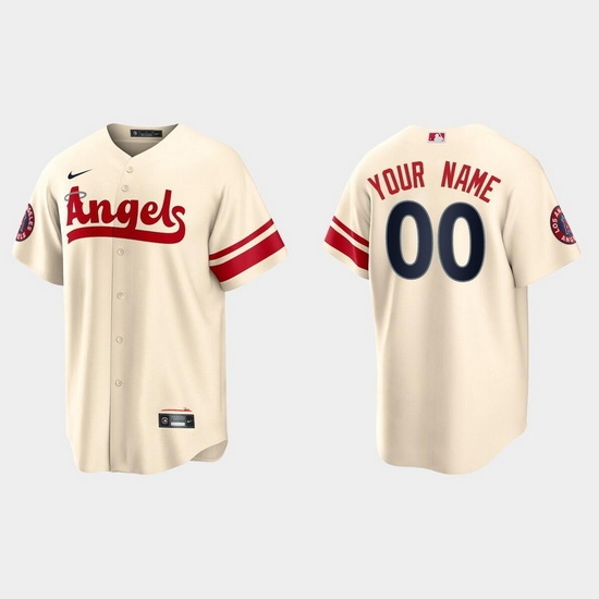Men Women Youth Los Angeles Angels Active Player Custom 2022 Cream City Connect Cool Base Stitched Jerseys->customized mlb jersey->Custom Jersey