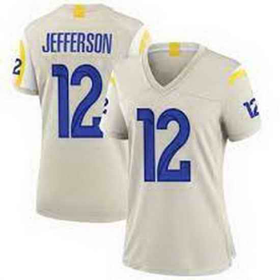 Women Nike Los Angeles Rams #12 Van Jefferson Bond Vapor Untouchable Limited Jersey->women nfl jersey->Women Jersey