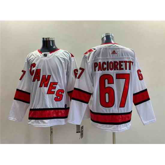 Men Carolina Hurricanes #67 Max Pacioretty White Stitched Jersey->carolina hurricanes->NHL Jersey