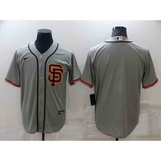 Men's San Francisco Giants Blank Gray Cool Base Stitched Jersey->san francisco giants->MLB Jersey