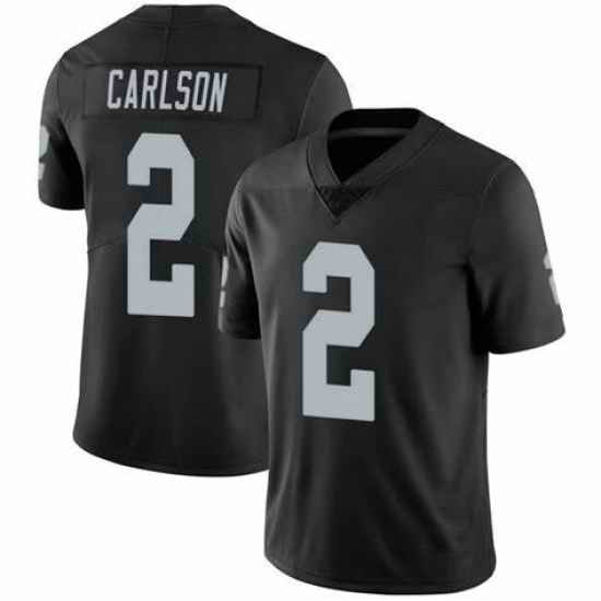 Men's Las Vegas Raiders #2 Daniel Carlson Team Black Color Vapor Limited Jersey->las vegas raiders->NFL Jersey