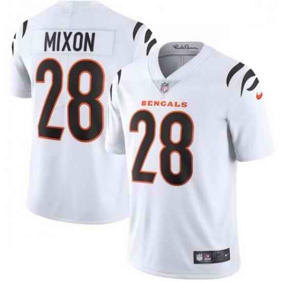 Youth Nike Cincinnati Bengals #28 Joe Mixon White Vapor Limited Jersey->women nfl jersey->Women Jersey
