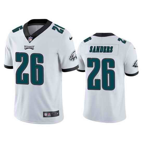 Youth Philadelphia Eagles #26 Miles Sanders White Vapor Untouchable Limited Stitched Football Jersey->youth nfl jersey->Youth Jersey