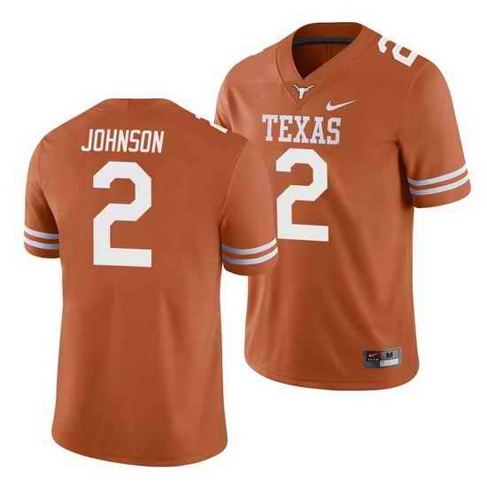 Texas Longhorns Roschon Johnson Texas Orange College Football Men'S Jersey->texas longhorns->NCAA Jersey