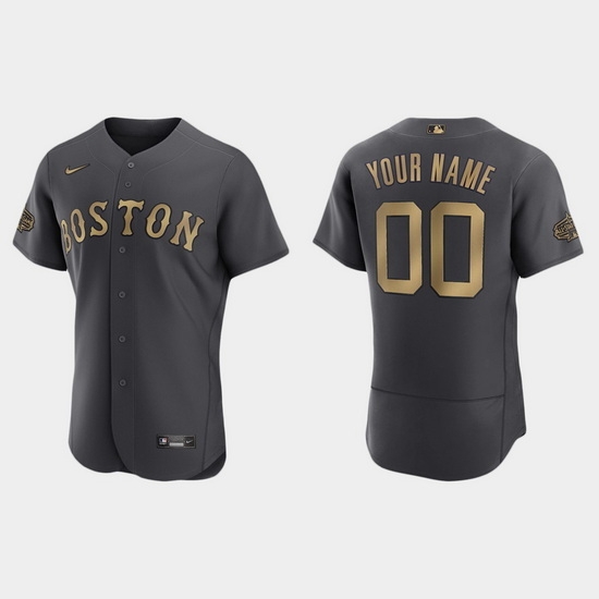 Men Women Youth Custom Boston Red Sox 2022 Mlb All Star Game Authentic Charcoal Jersey->customized mlb jersey->Custom Jersey