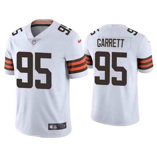 Youth Cleveland Browns #95 Myles Garrett White Vapor Untouchable Limited Stitched Jersey->youth nfl jersey->Youth Jersey