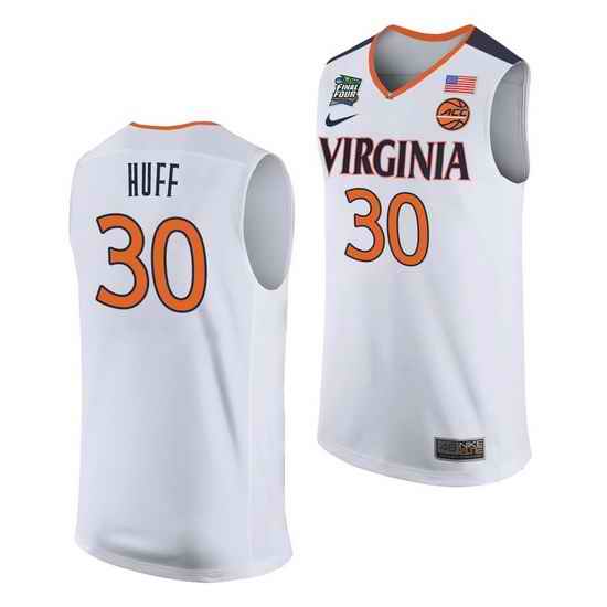 Virginia Cavaliers Jay Huff White Away Men'S Jersey->virginia cavaliers->NCAA Jersey
